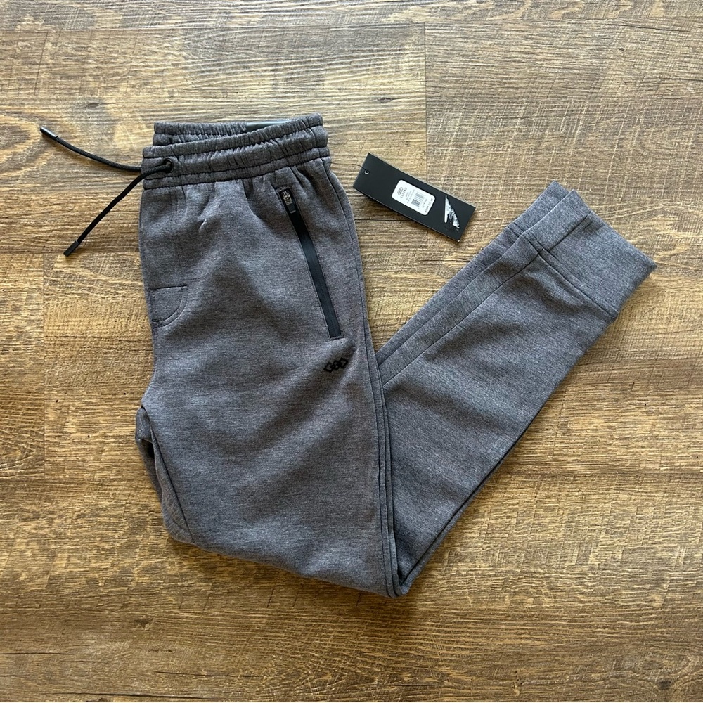 LEG3ND Legend Charcoal Grey Jogger Pants Sweats Athletic Pocket Boys Large 14/16